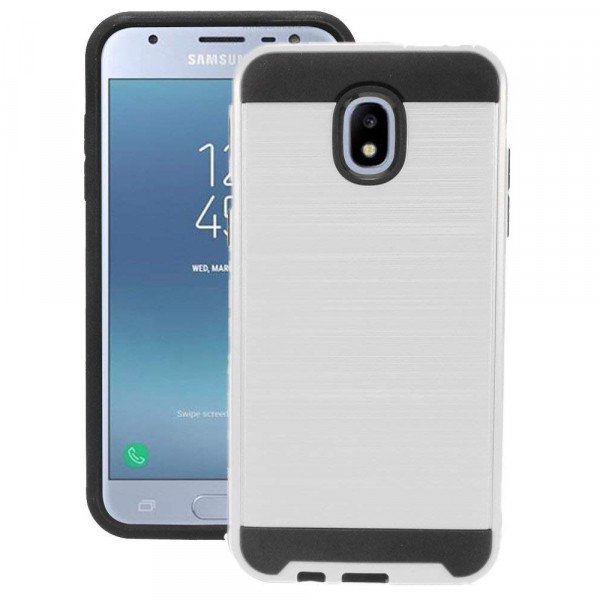 Wholesale Galaxy J3 (2018), Achieve, Star, Galaxy Express Prime Armor Hybrid Case (Silver)